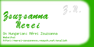 zsuzsanna merei business card