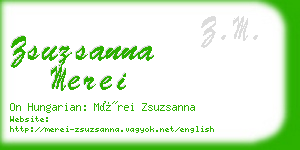 zsuzsanna merei business card